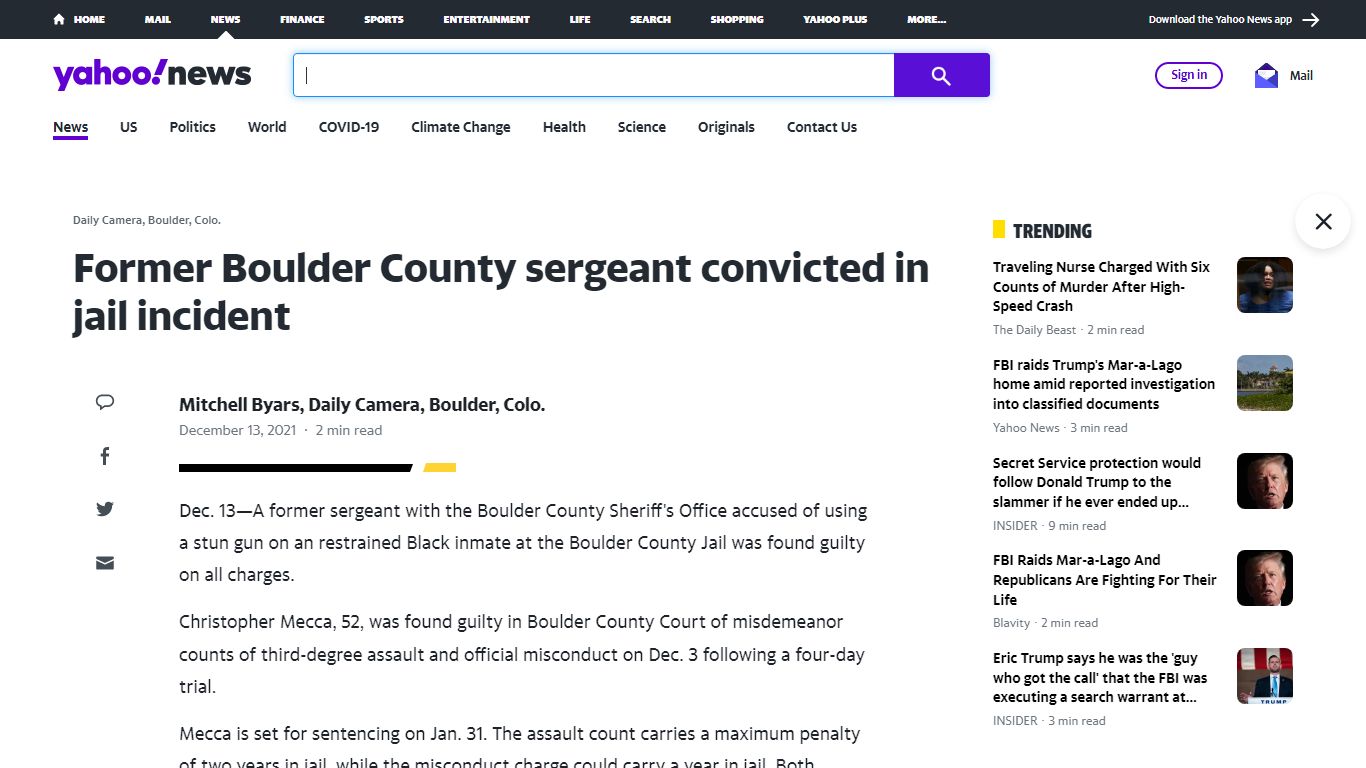 Former Boulder County sergeant convicted in jail incident