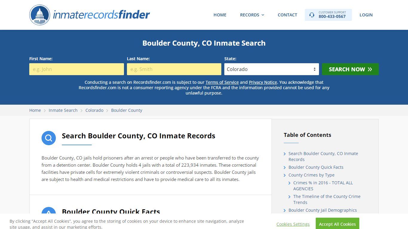 Boulder County, CO Inmate Lookup & Jail Records Online